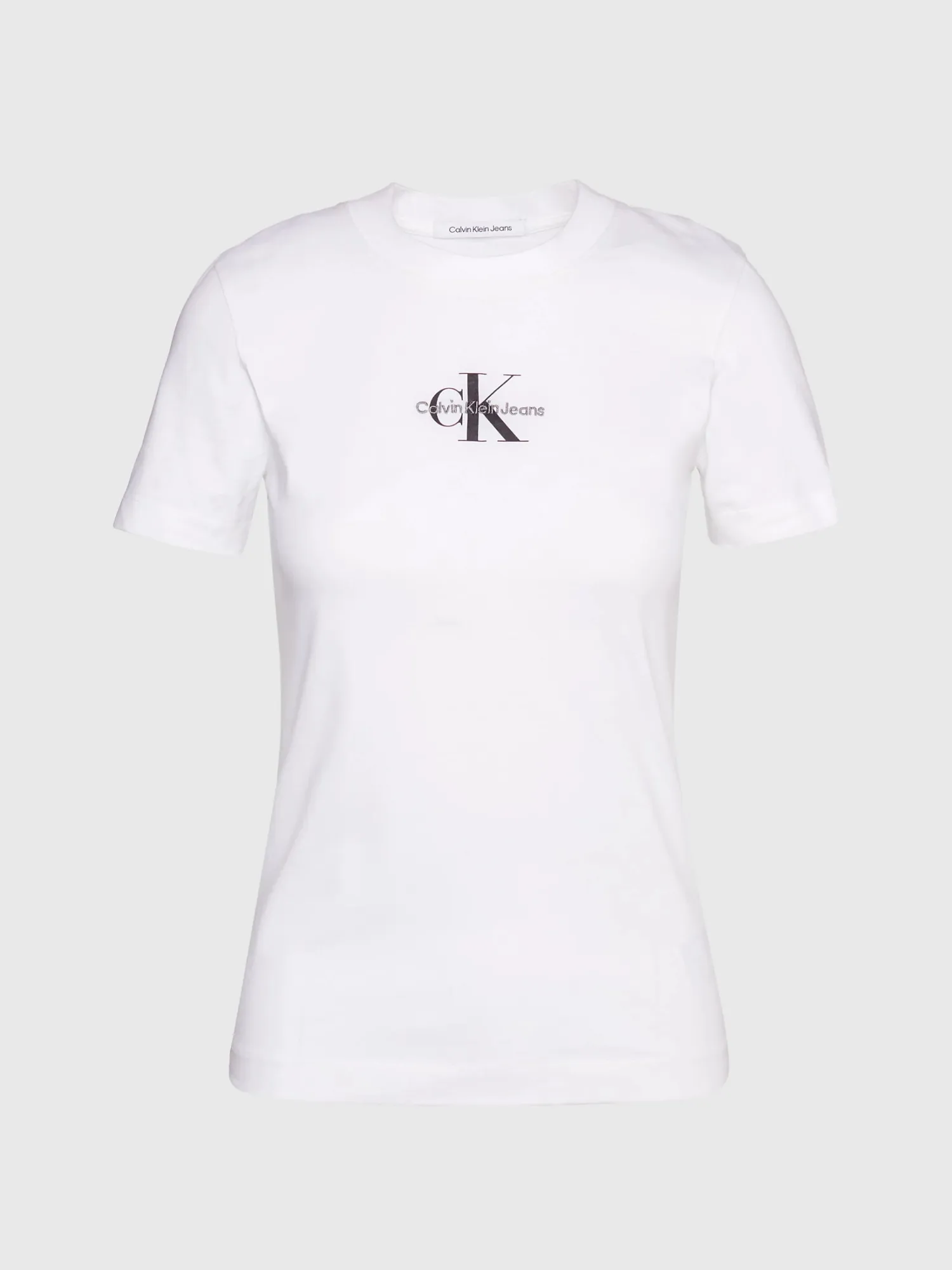CALVIN KLEIN JEANS Monologo Slim Fit T-shirt - Bright White
