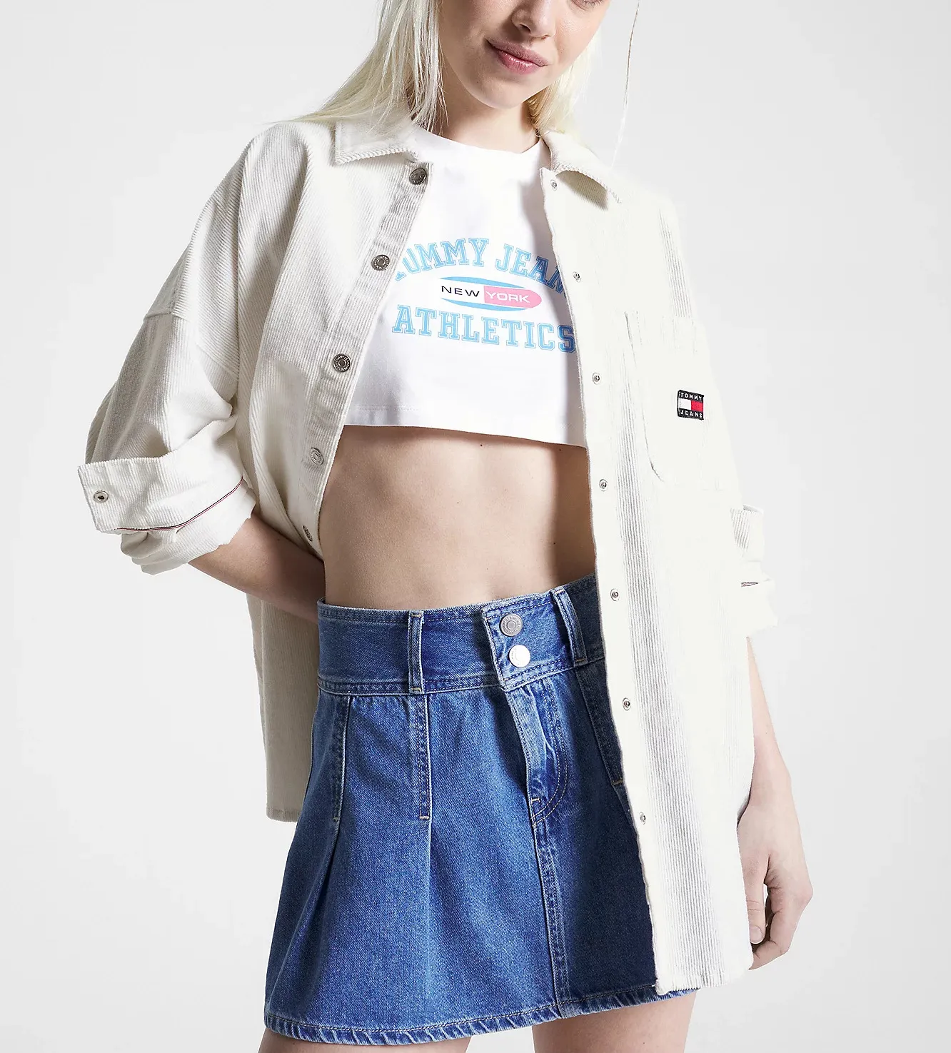 TJW Ancient | Choice+Attitude - Pop JEANS White Cord TOMMY Overshirt