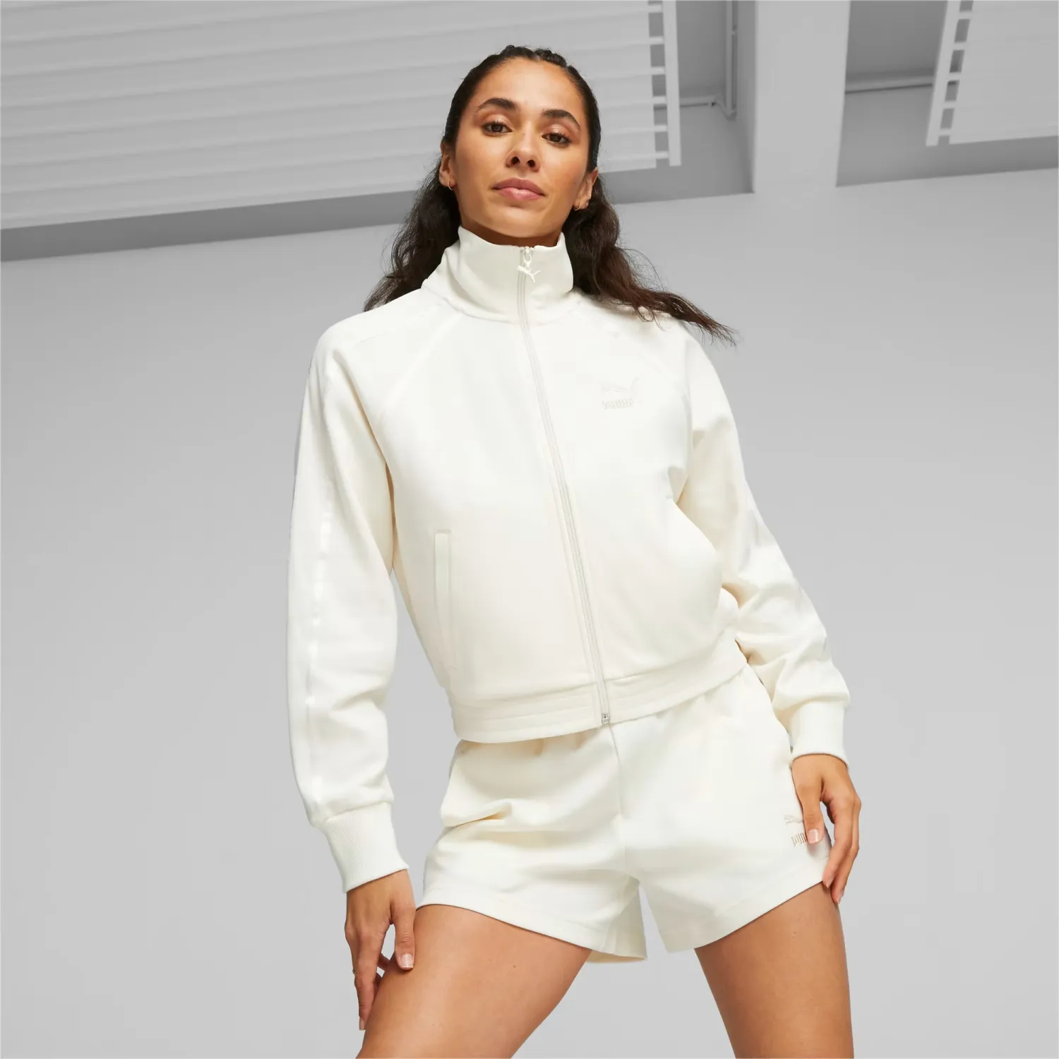 T7 Jacket White Choice+Attitude PUMA | Crop Track Women\'s - Warm