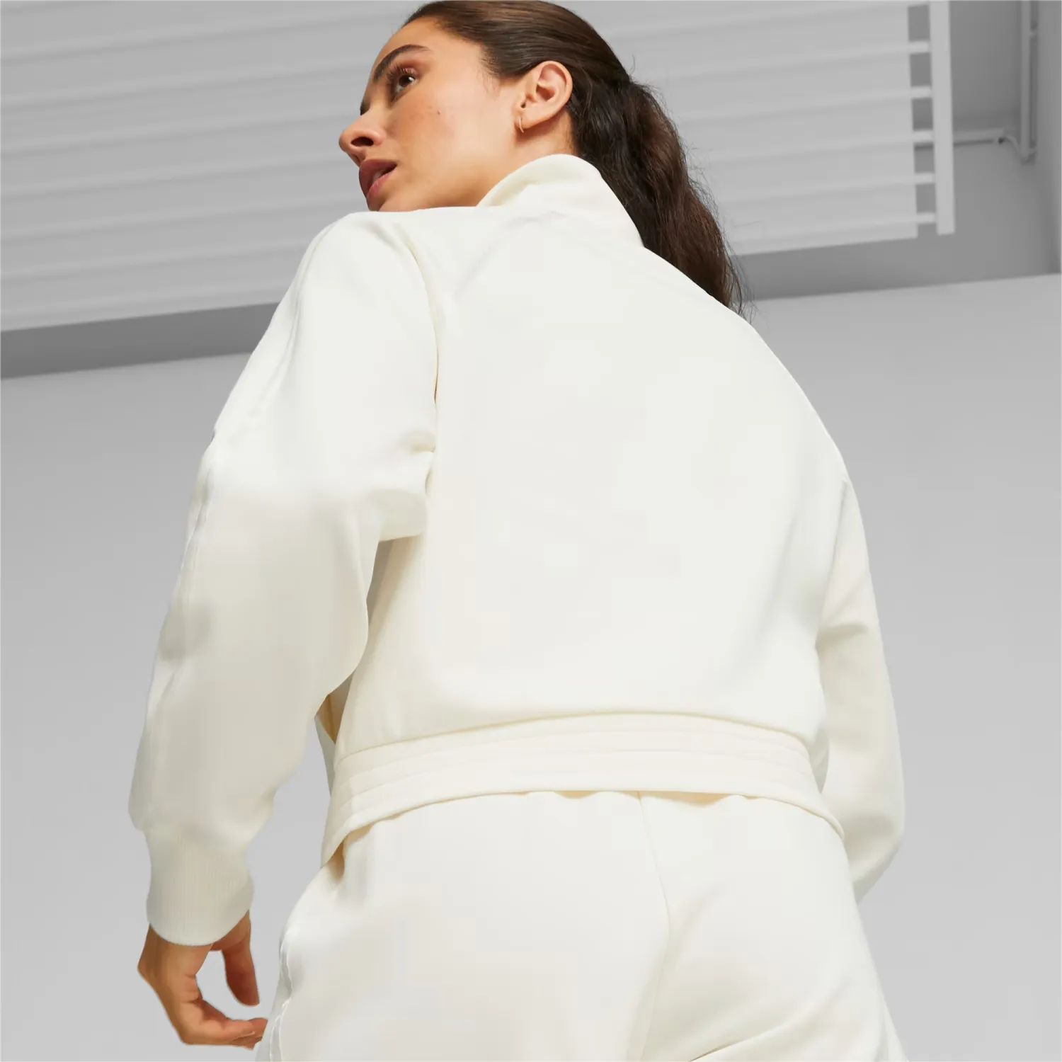 PUMA Track Women\'s White Crop Warm | T7 Choice+Attitude Jacket -