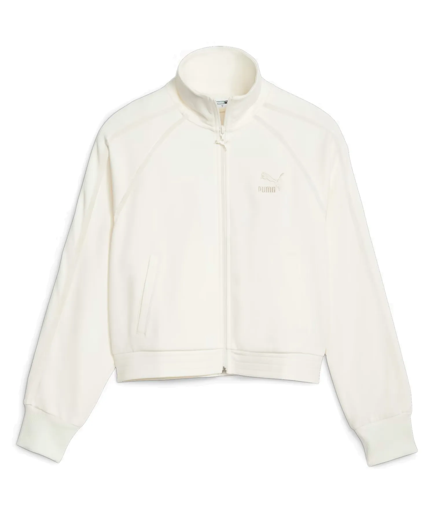 PUMA T7 Crop Choice+Attitude White Track Women\'s Jacket Warm - 