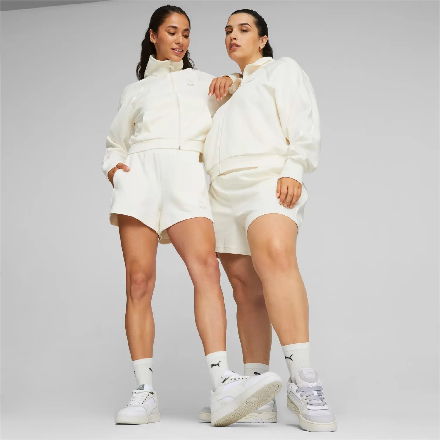 PUMA T7 - Choice+Attitude White | Jacket Women\'s Track Warm Crop