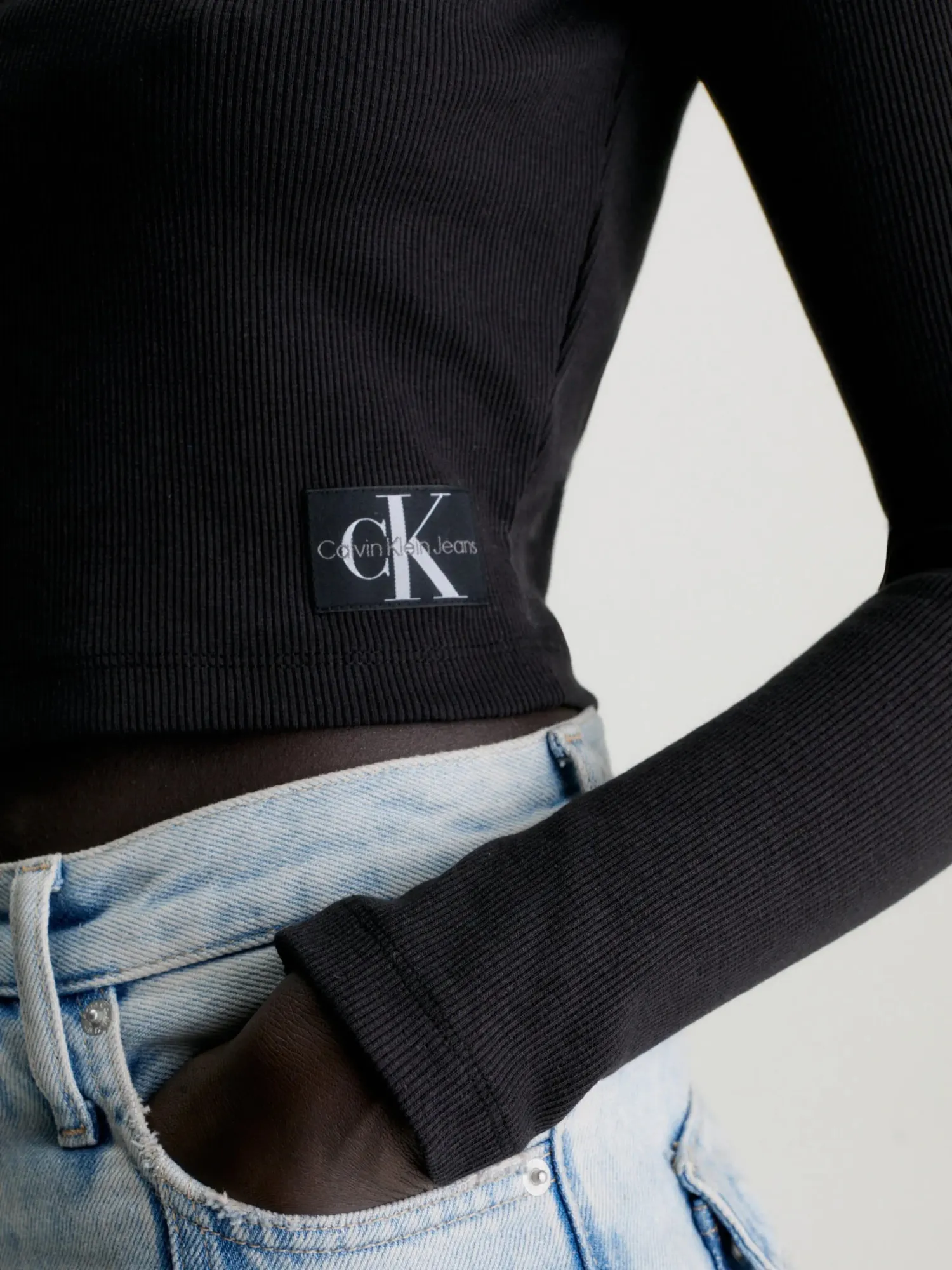 Calvin Klein Jeans Split Logo T-Shirt Black