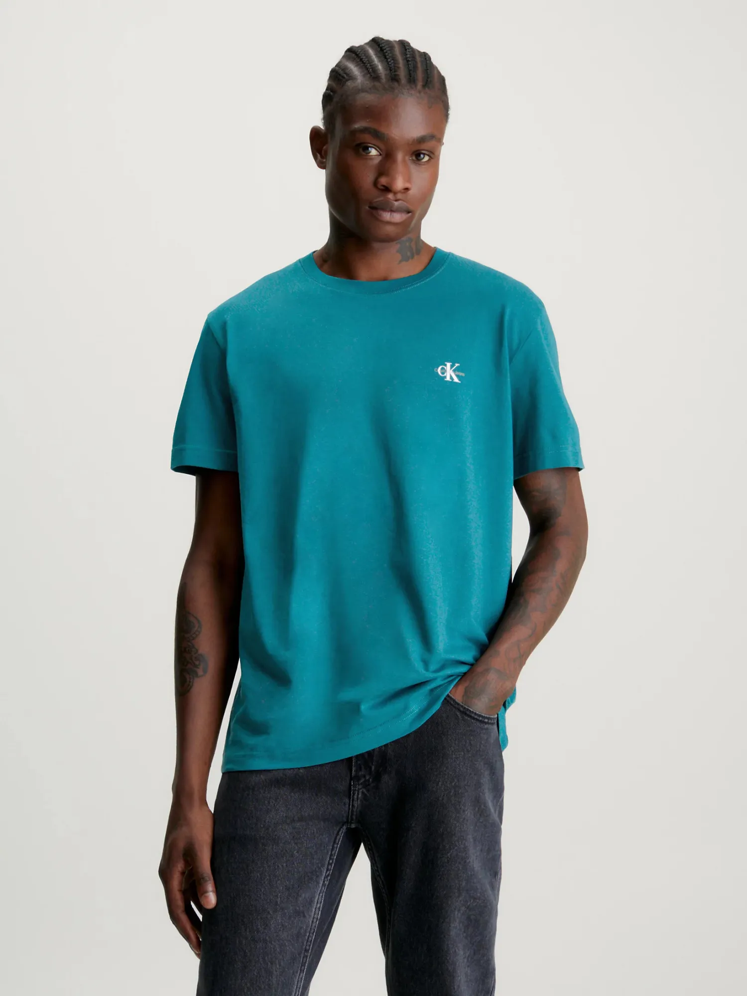 CALVIN Choice+Attitude Monogram Deep/Arctic JEANS T-Shirts Atlantic KLEIN 2 - Pack |