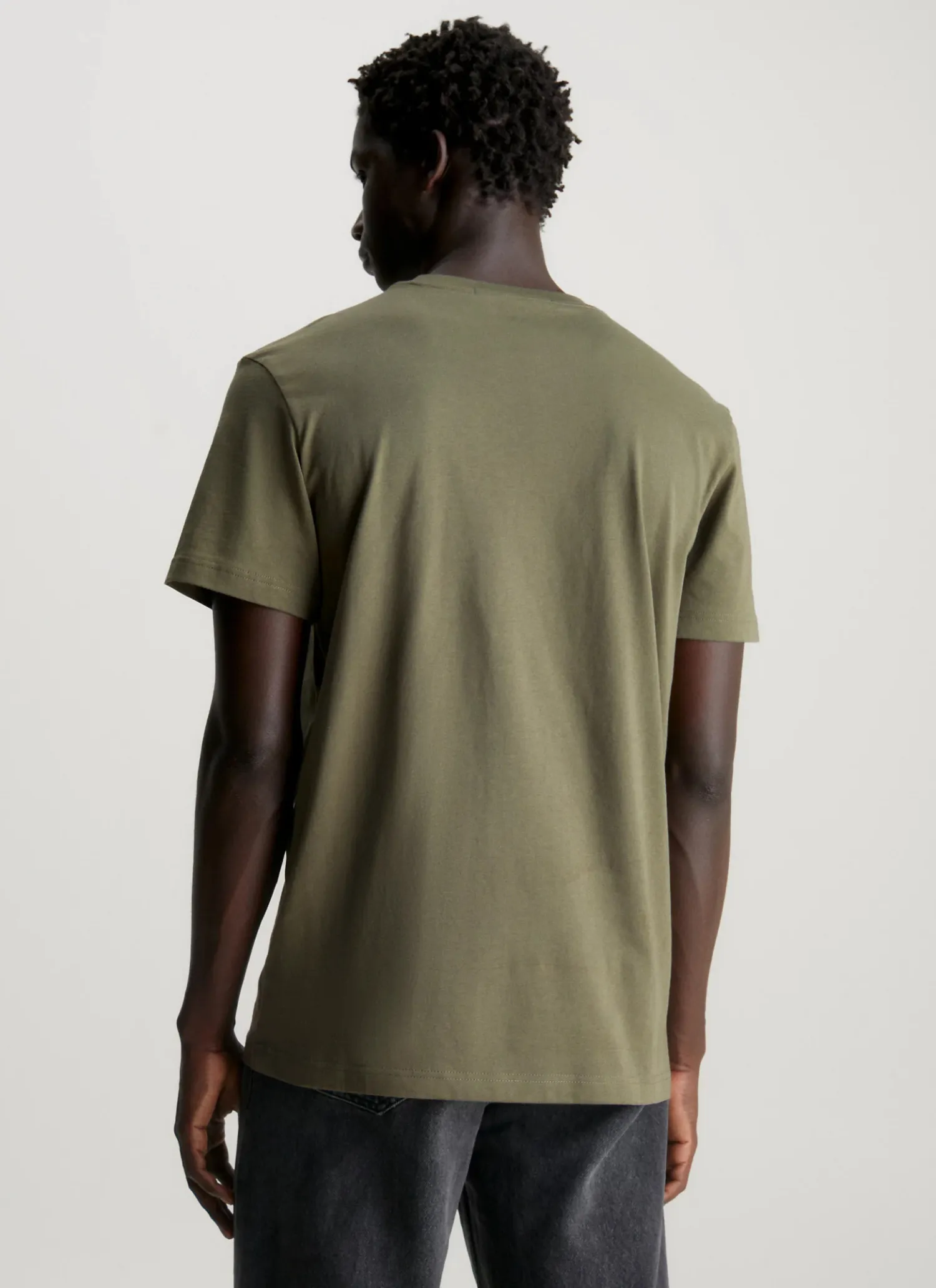 Dusty Olive Regular - T-shirt | MonoLogo JEANS Choice+Attitude CALVIN KLEIN