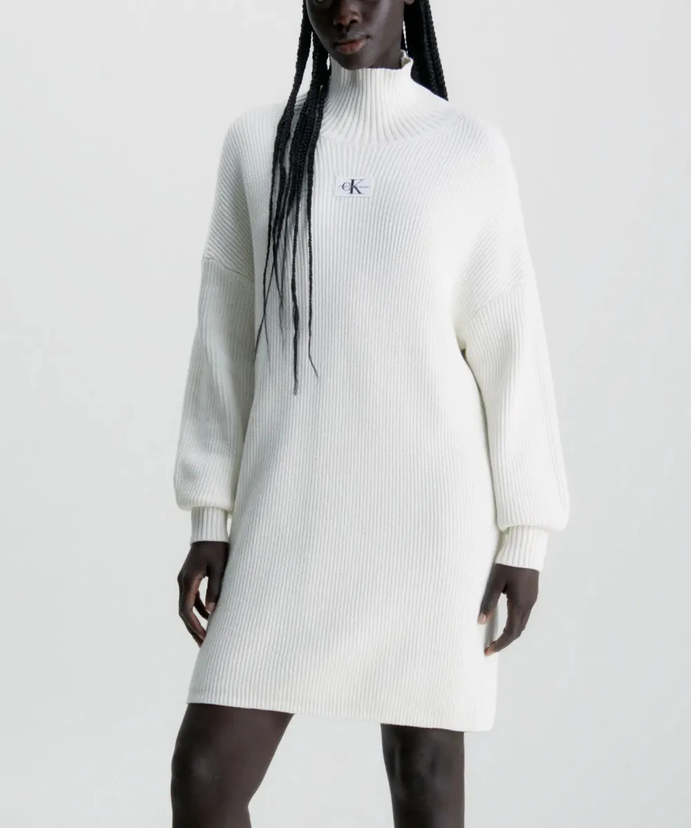 Dress Black CALVIN JEANS Choice+Attitude Loose - Label KLEIN | CK Sweater Woven